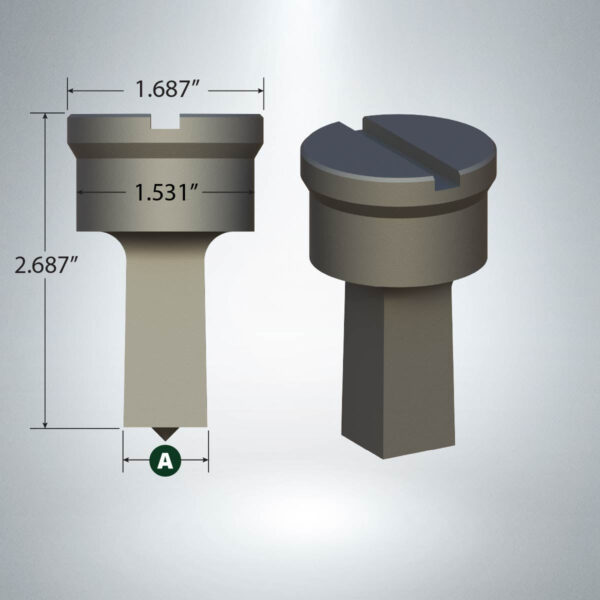 Edwards – F26 Square Punches with 1/4" x 1/8" Single Keyway