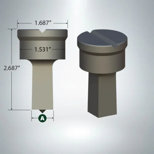 F26 Square Punches with V-Groove