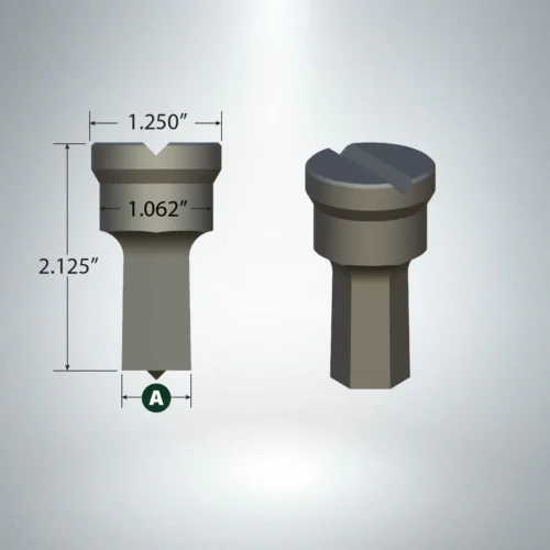 F16 Hexagon Punches with V-Groove